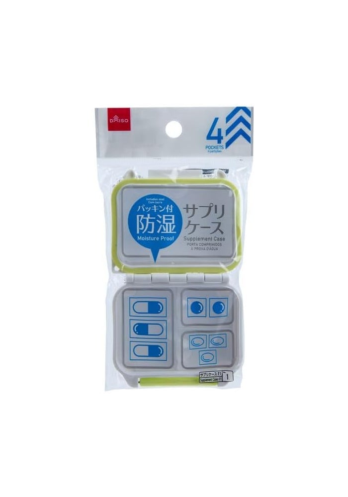 DAISO Easy Seal Pill Case - Green - Image 1